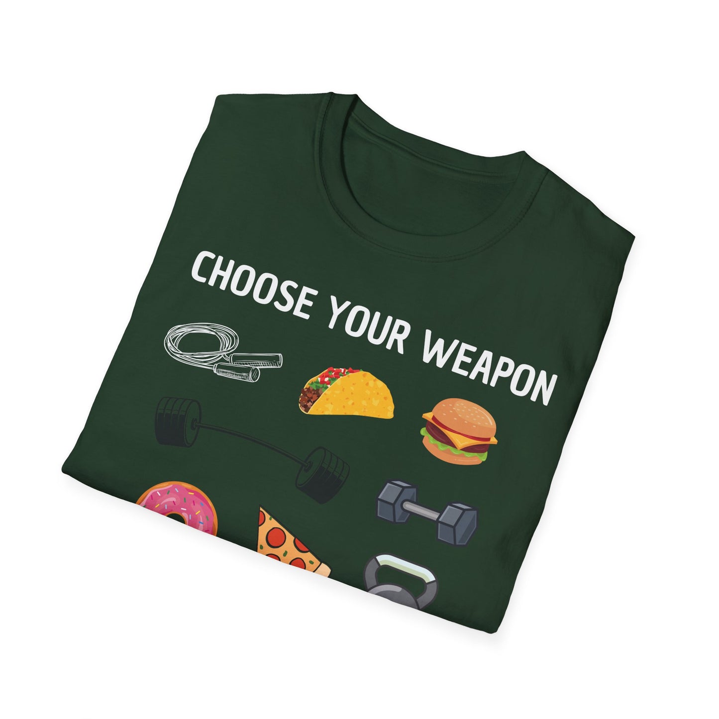 CHOOSE YOUR WEAPON T-SHIRT