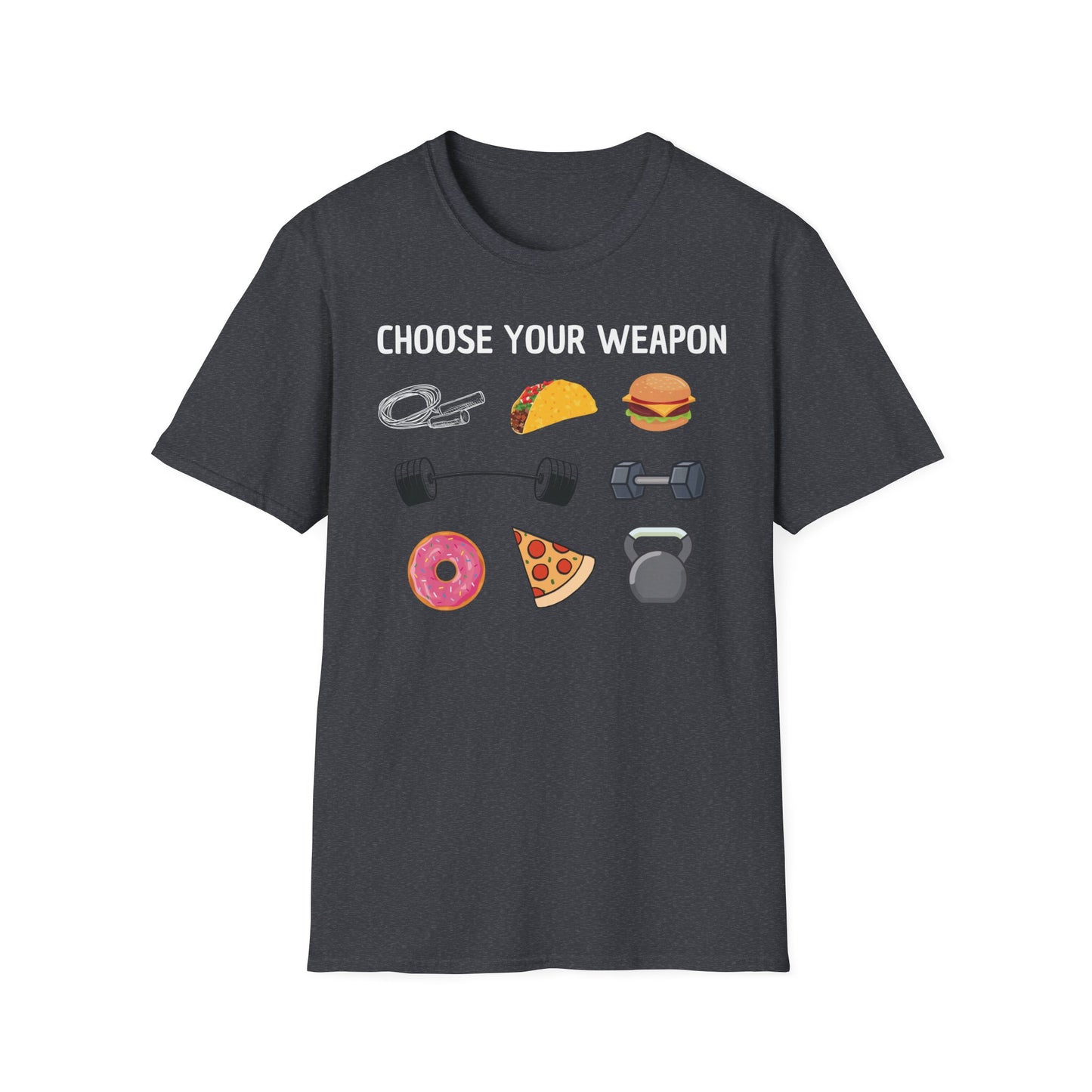 CHOOSE YOUR WEAPON T-SHIRT