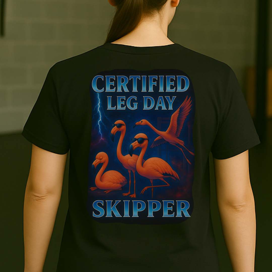 LEG DAY SKIPPER BACK T-SHIRT