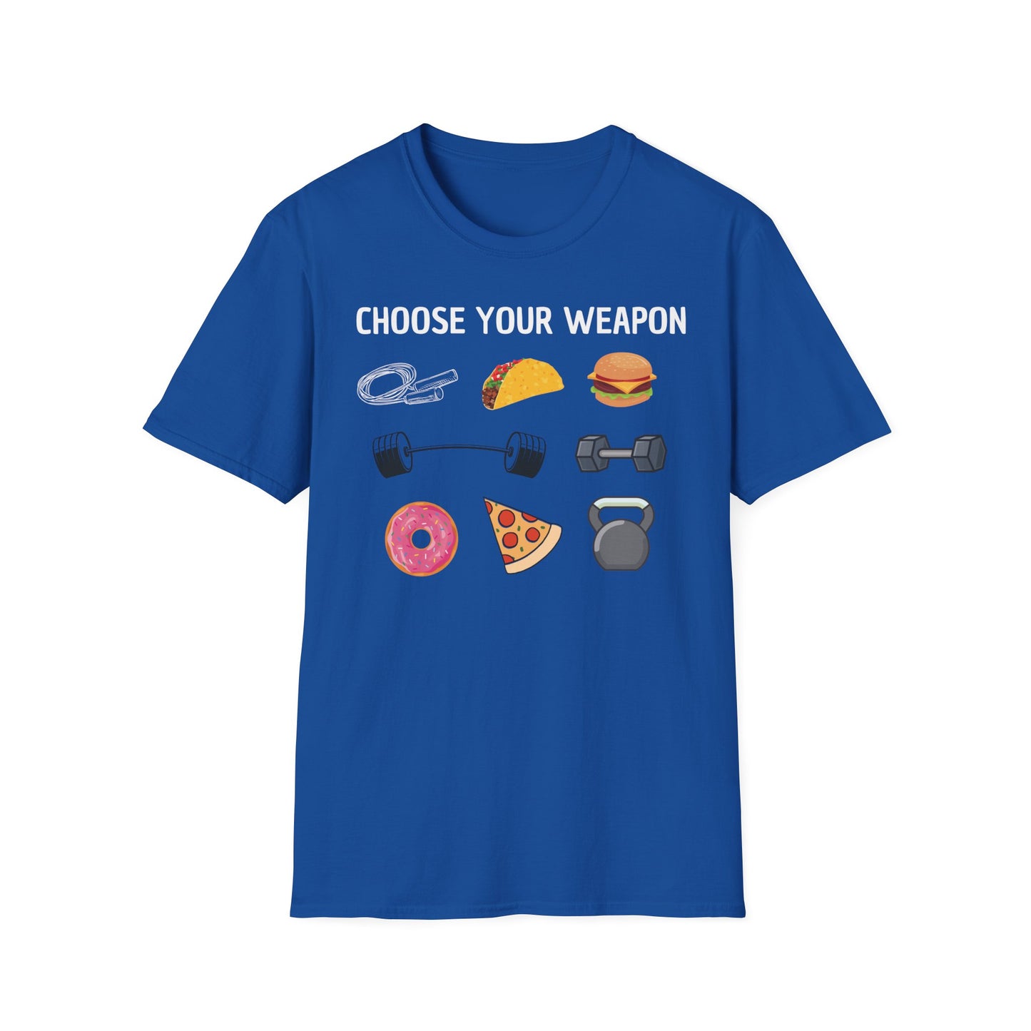 CHOOSE YOUR WEAPON T-SHIRT