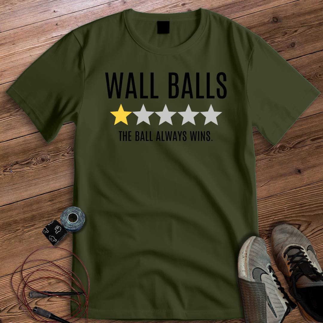 WALL BALLS REVIEW T-SHIRT
