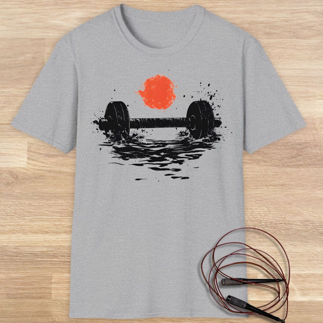 SUNSET BARBELL T-SHIRT