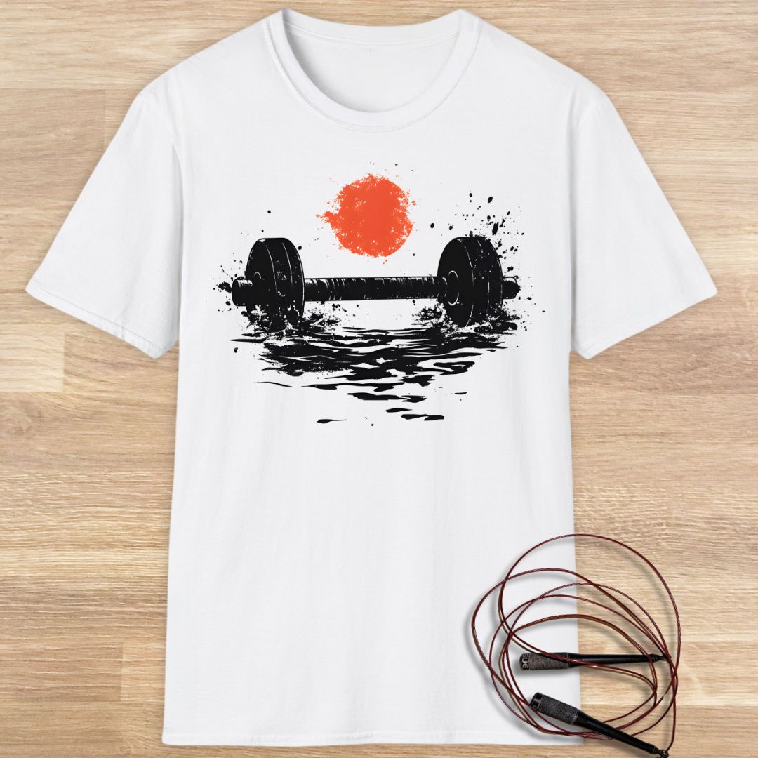 SUNSET BARBELL T-SHIRT