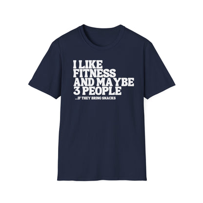 I LIKE FINESS AND SNACKS T-SHIRT