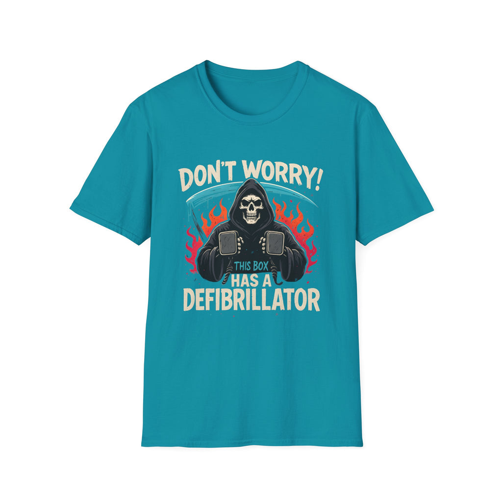 BOX HAS DEFIBRILLATOR T-SHIRT