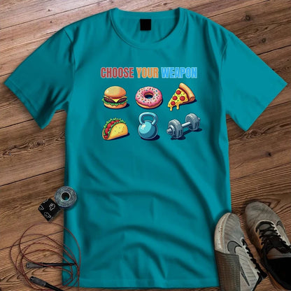 CHOOSE YOUR WEAPON T-SHIRT