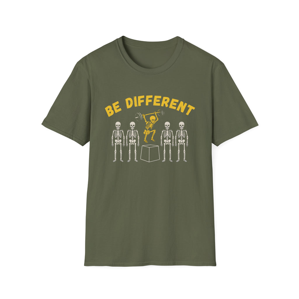 BE DIFFERENT SKELETON T-SHIRT
