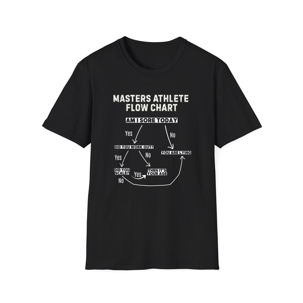 FLOW CHART SORE MASTERS ATHLETE T-SHIRT