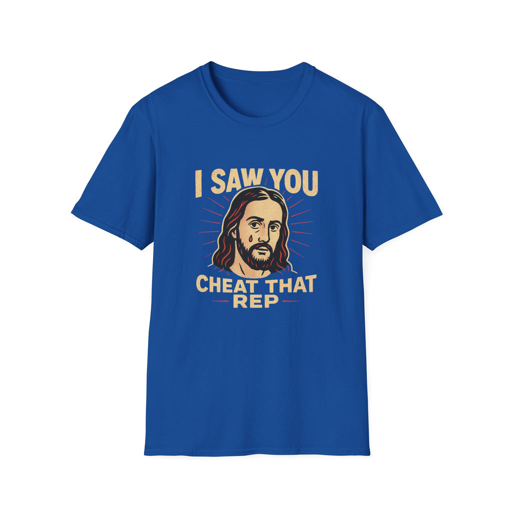 JESUS CHEAT THAT REP T-SHIRT