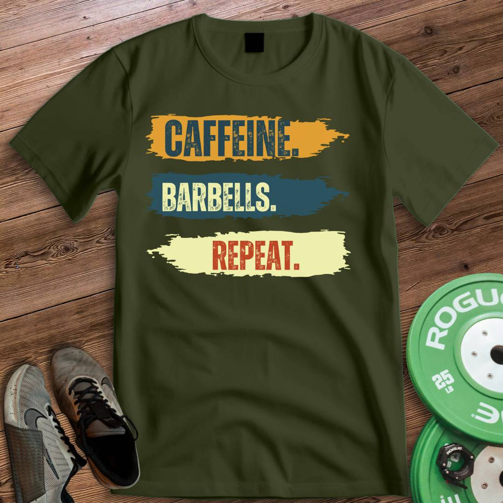 CAFFEINE BARBELLS T-SHIRT