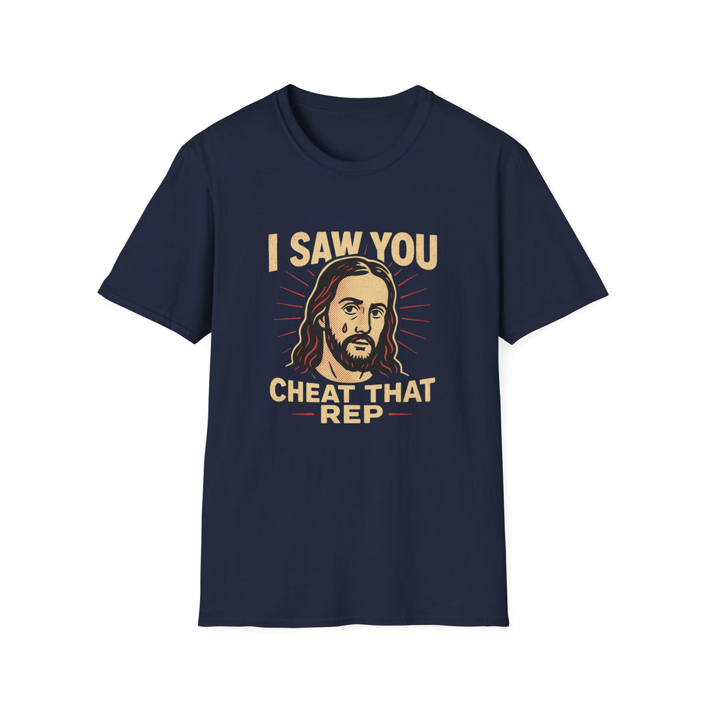 JESUS CHEAT THAT REP T-SHIRT