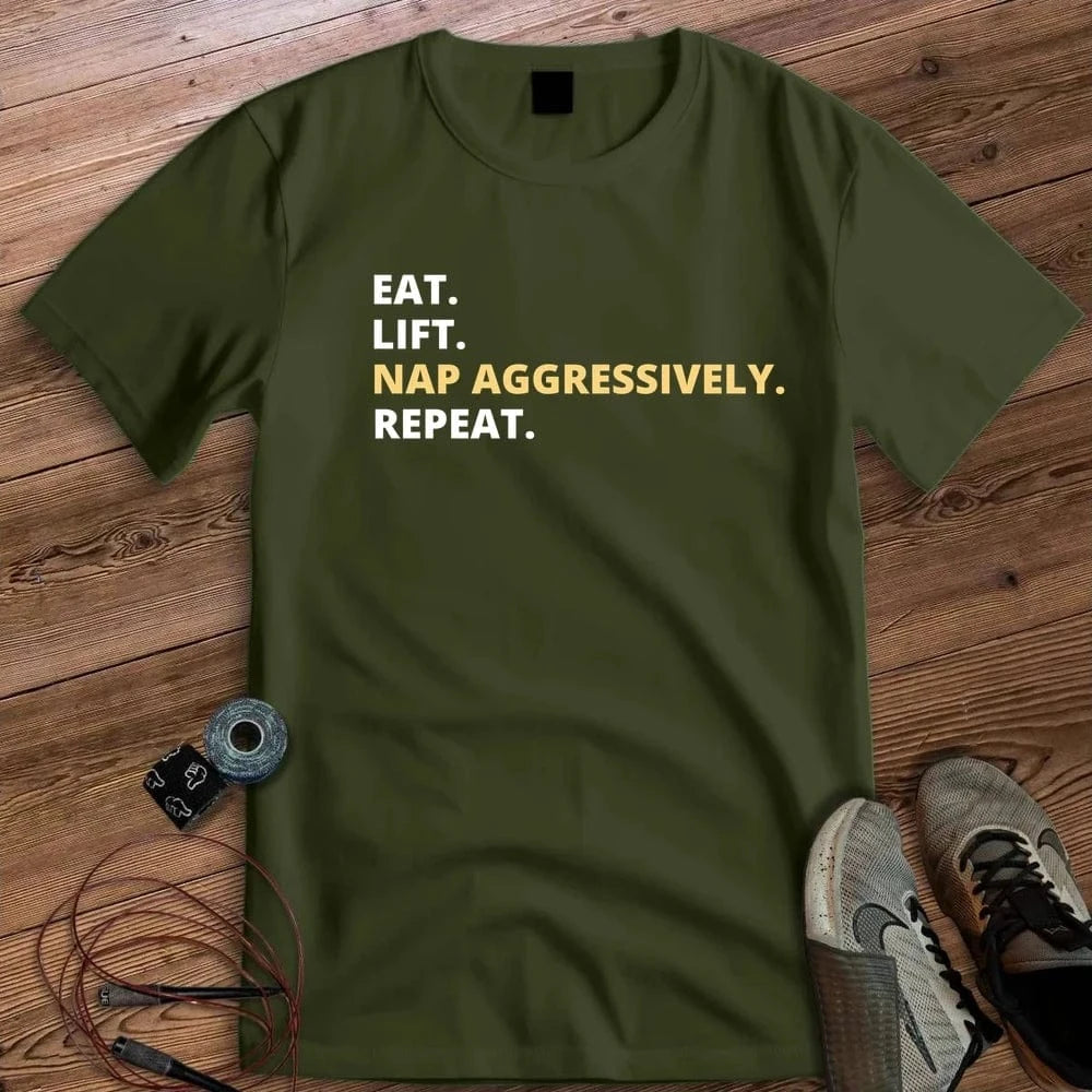 NAP AGGRESSIVELY T-SHIRT
