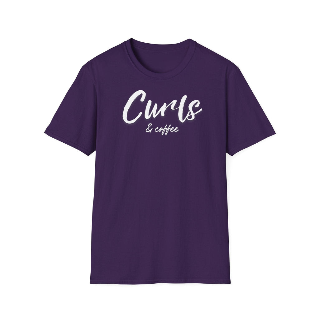 Curls &amp; coffee T-shirt