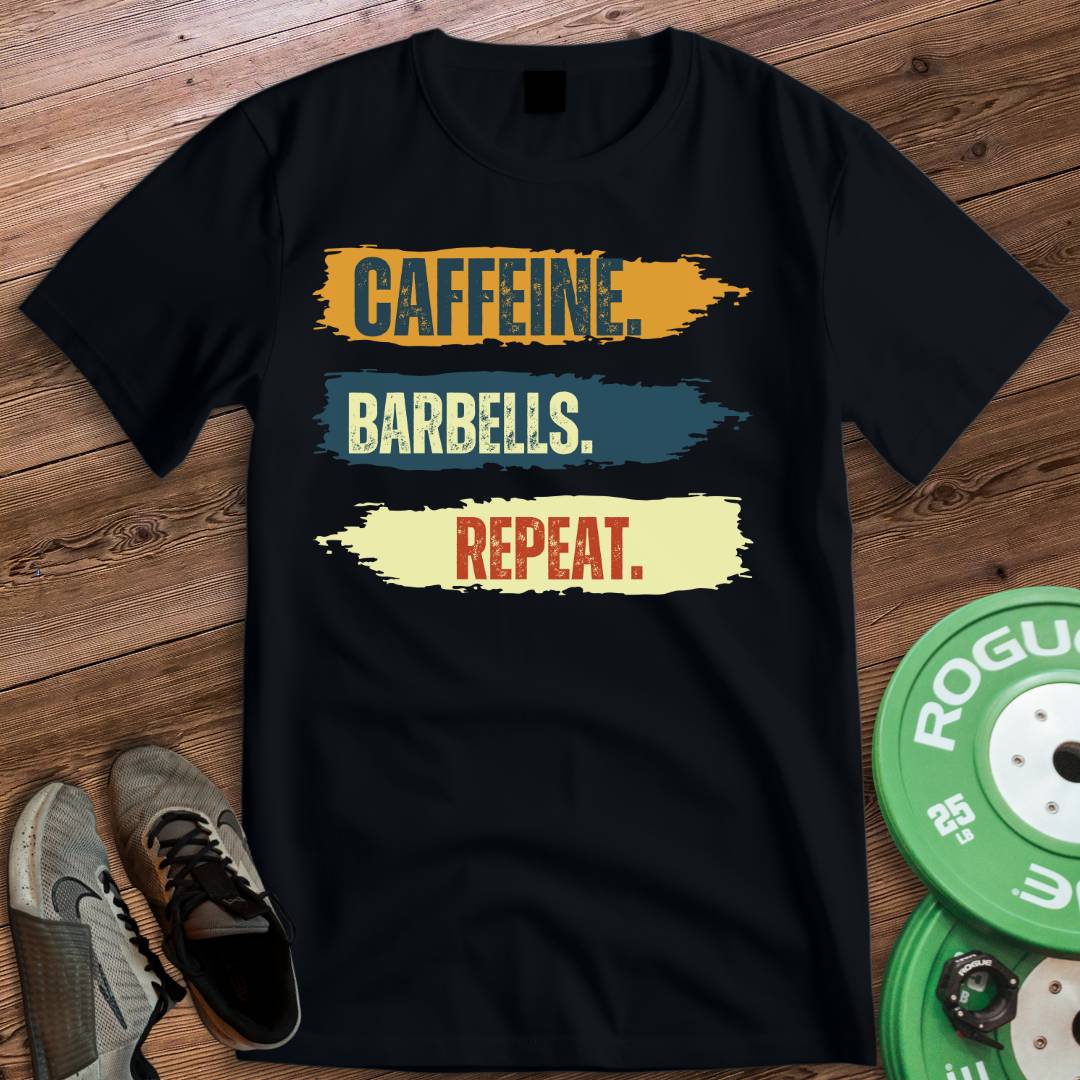 CAFFEINE BARBELLS T-SHIRT