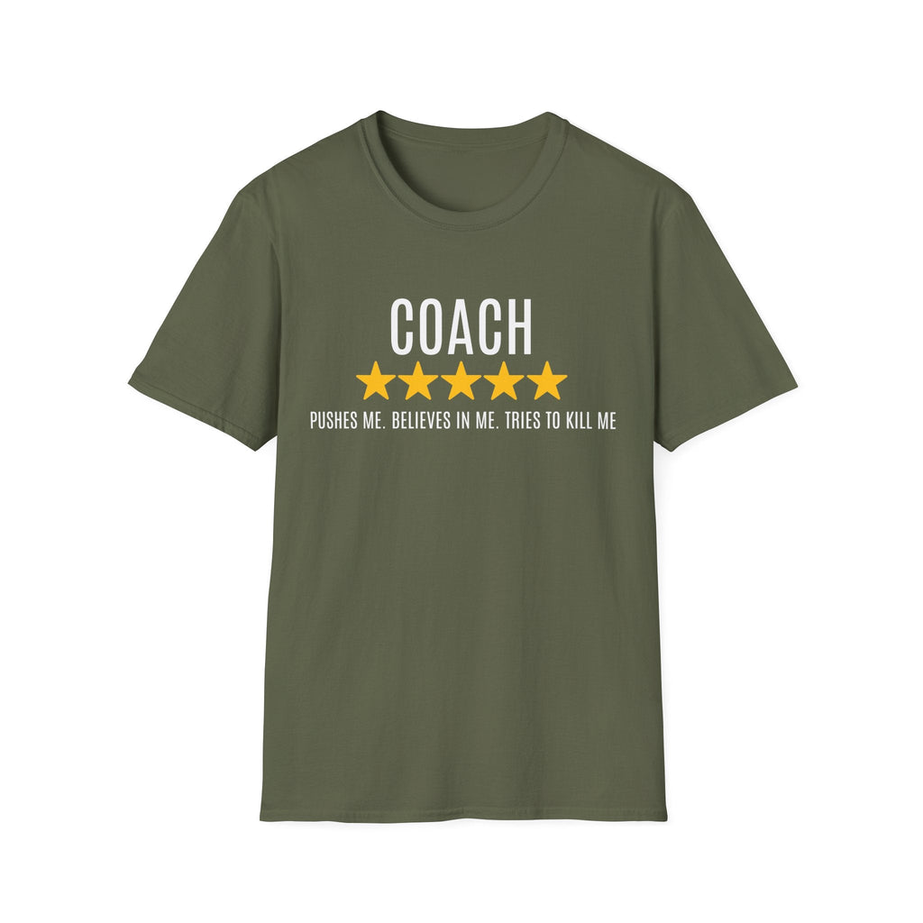COACH PUSHES ME REVIEW T-SHIRT