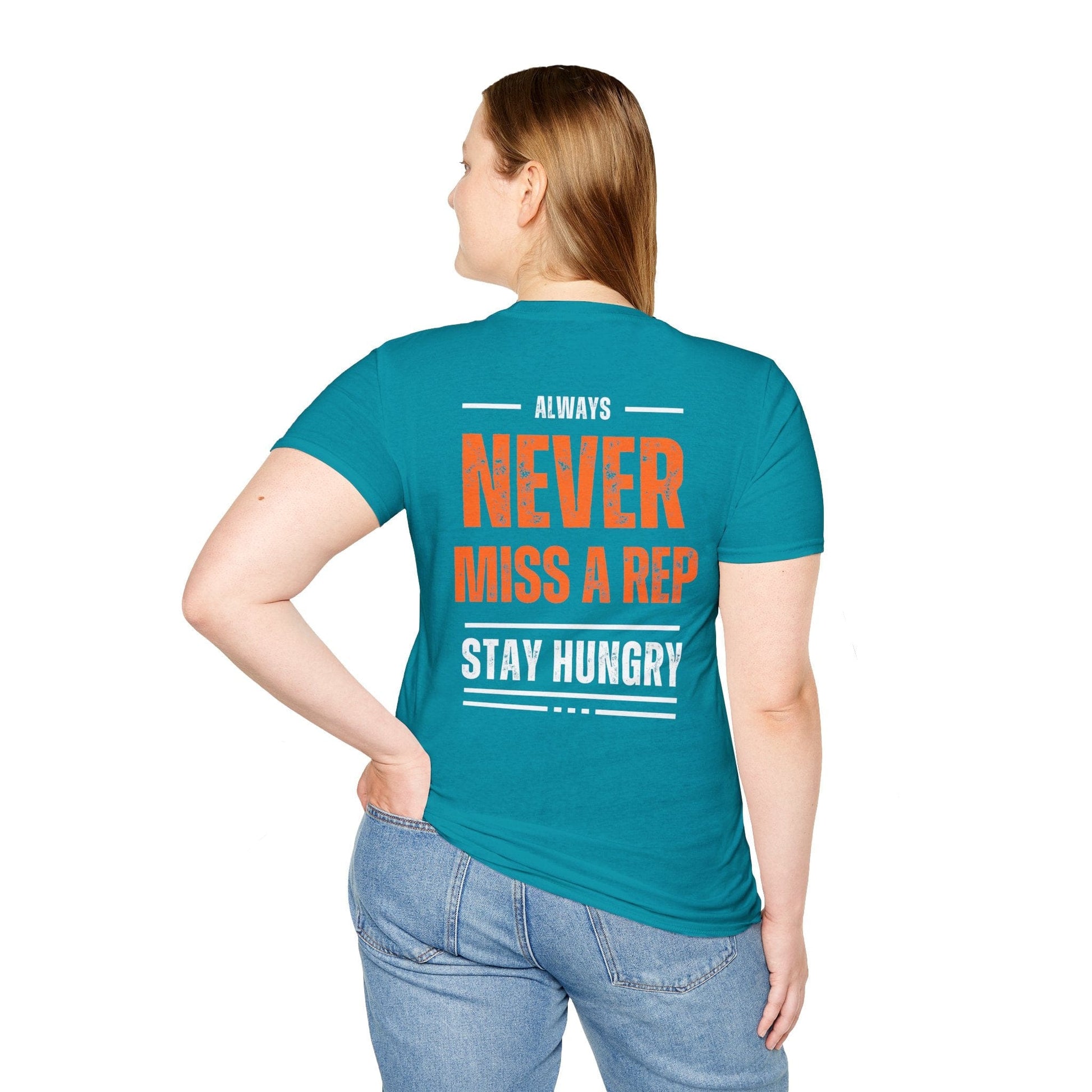 NEVER MISS A REP BACK T-SHIRT
