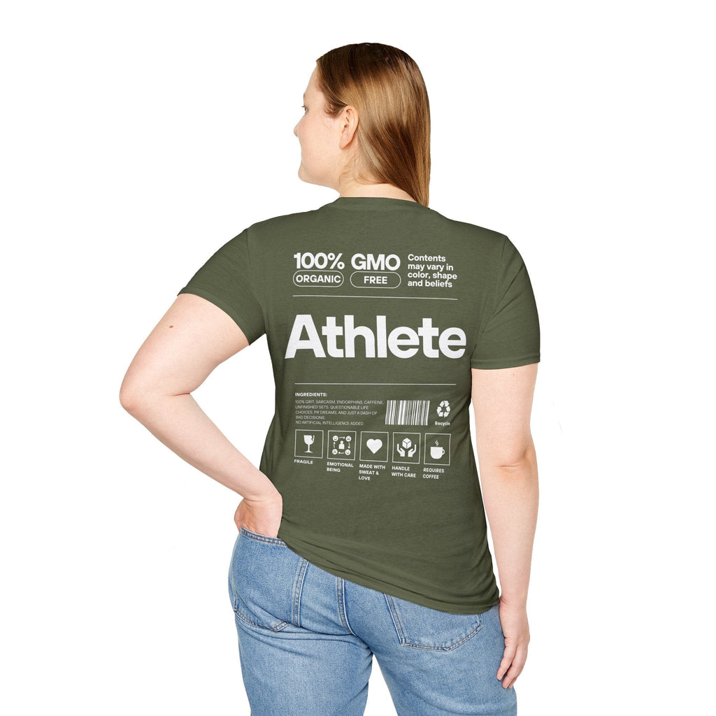 ATHLETE DESCRIPTION BACK T-SHIRT