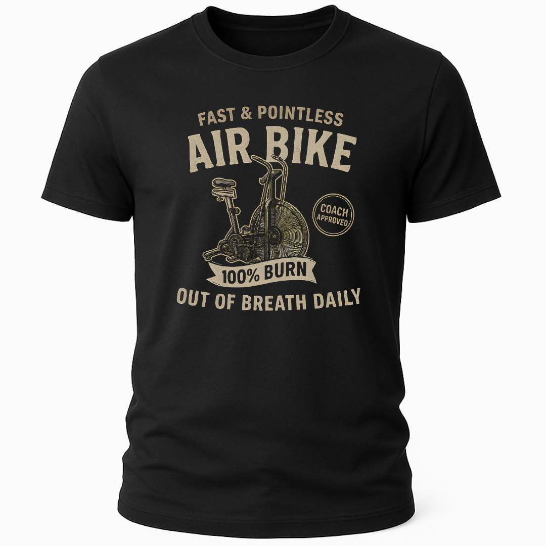 FAST & POINTLESS AIR BIKE T-SHIRT