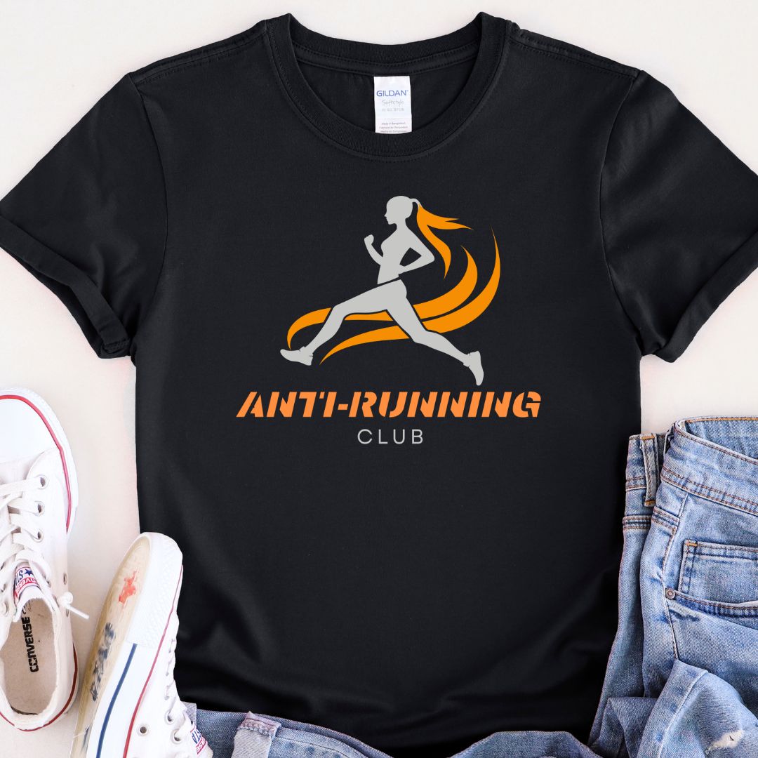 ANTI-RUNNING WOMAN T-SHIRT