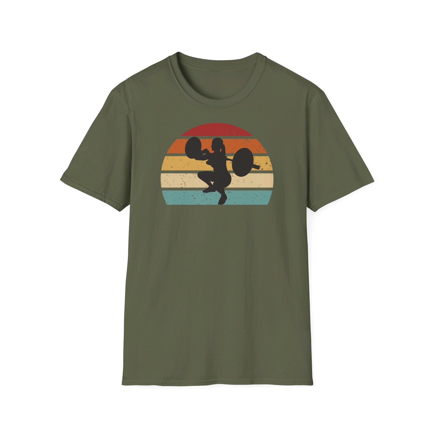RETRO FRONT SQUAT KVINNA T-SHIRT