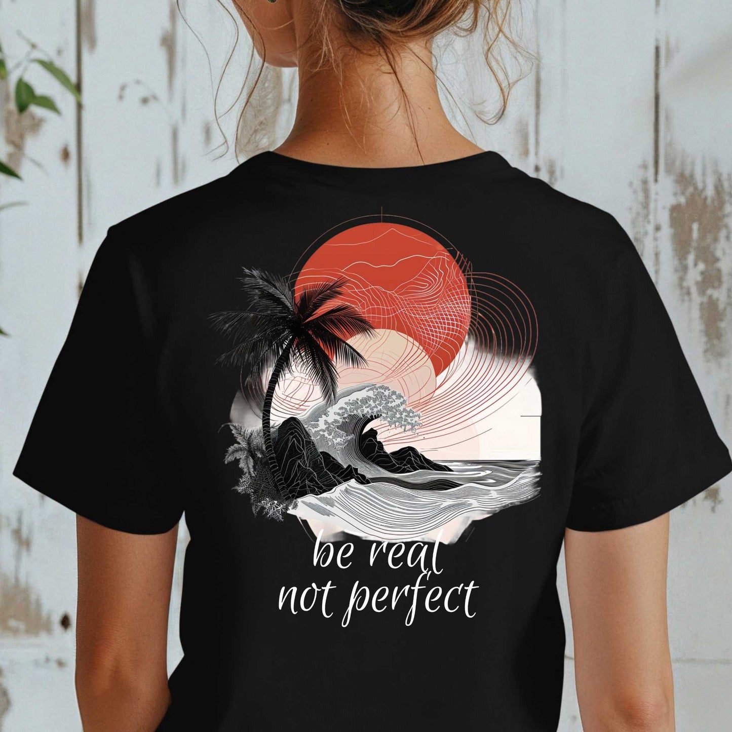 BE REAL BEACH T-SHIRT