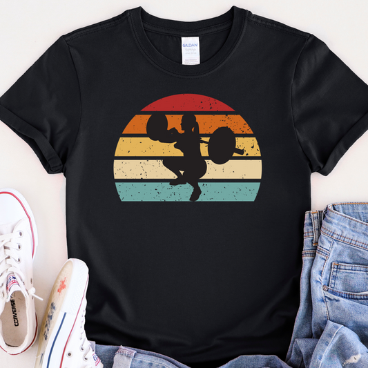 RETRO FRONT SQUAT KVINNA T-SHIRT