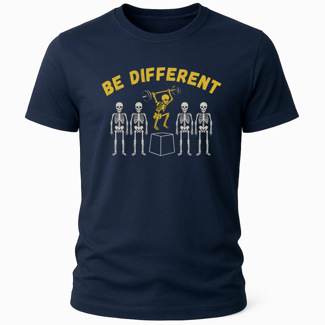 BE DIFFERENT SKELETON T-SHIRT