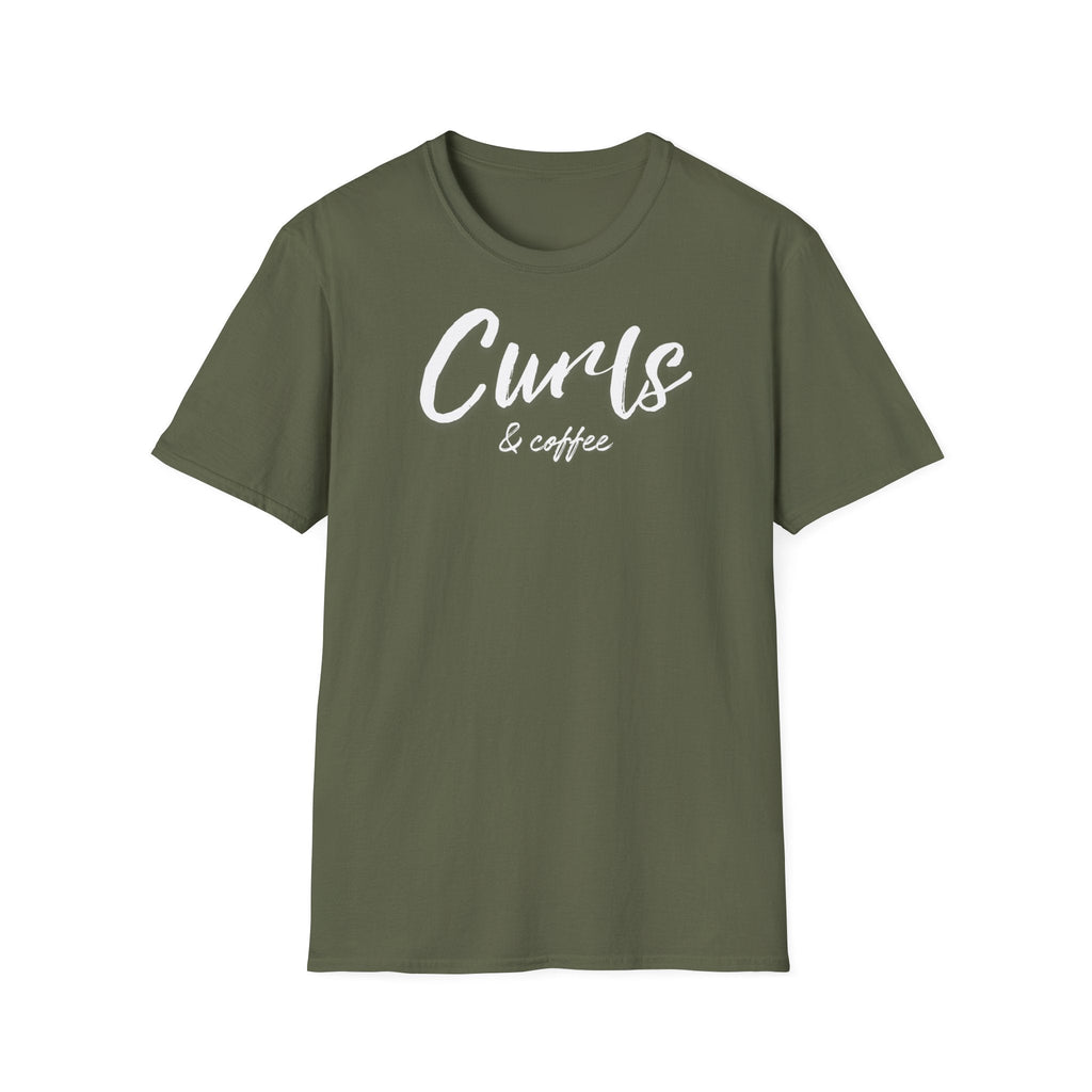 Curls &amp; coffee T-shirt