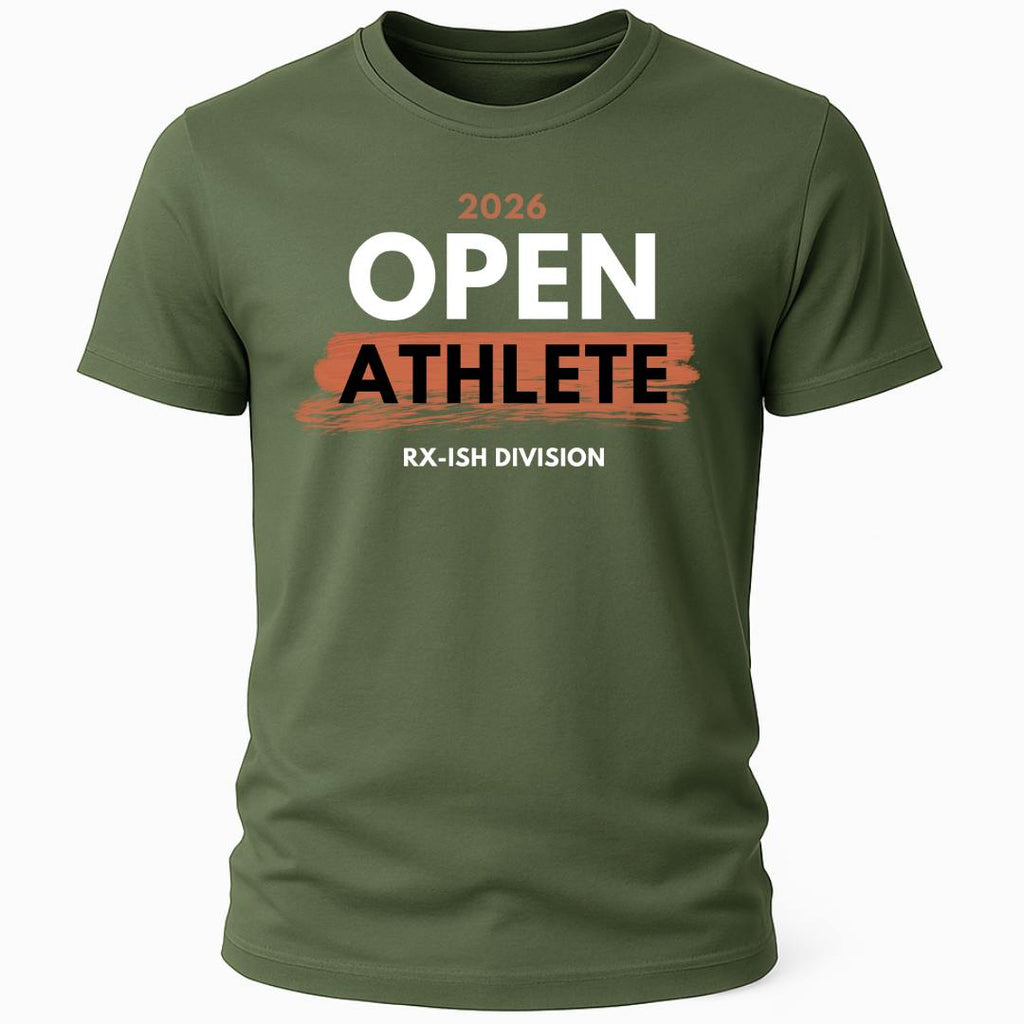 OPEN ATHLETE RX-ISH DIVISION RED T-SHIRT