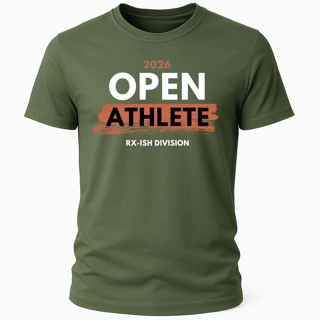 OPEN ATHLETE RX-ISH DIVISION RED T-SHIRT