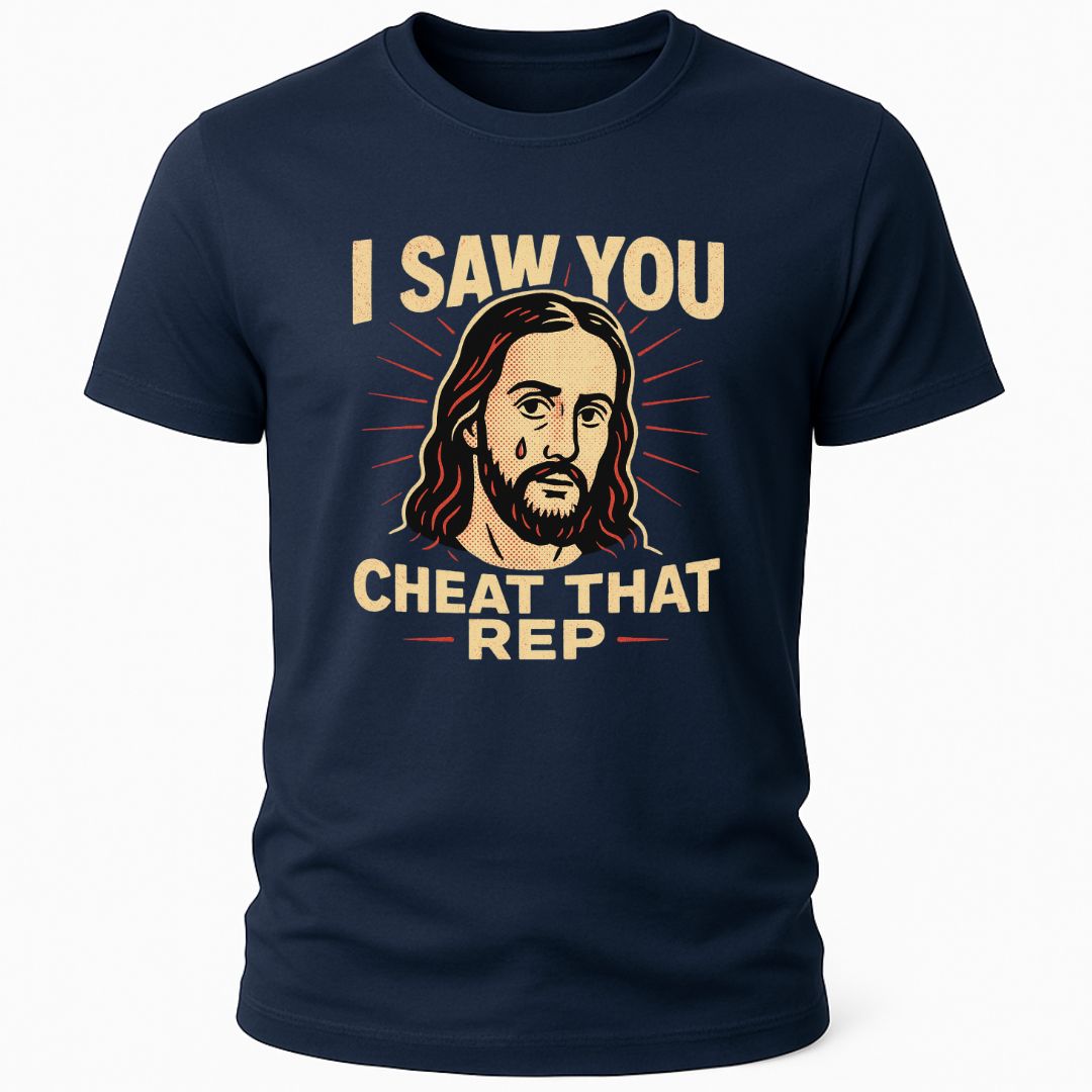 JESUS CHEAT THAT REP T-SHIRT