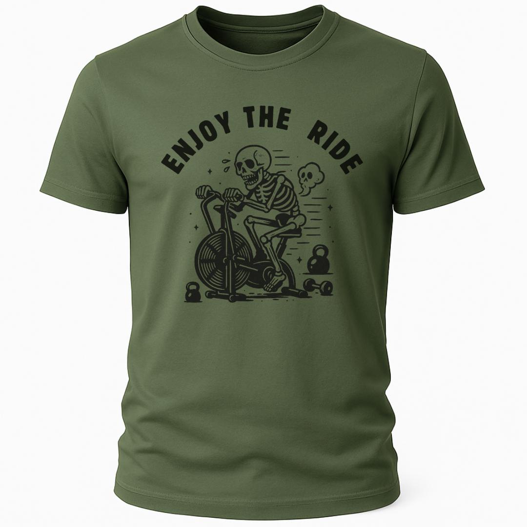 ENJOY THE RIDE SKELETON T-SHIRT