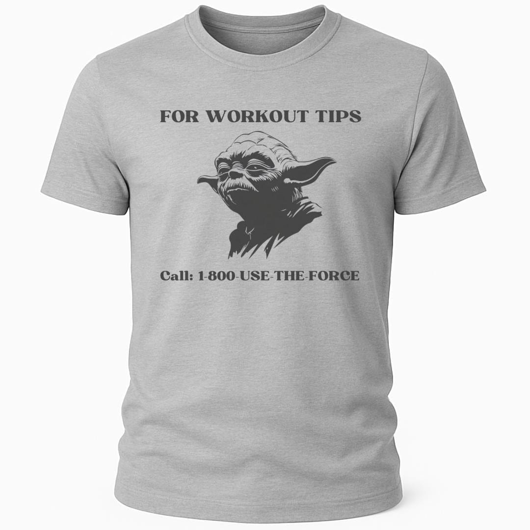 YODA WORKOUT TIPS T-SHIRT