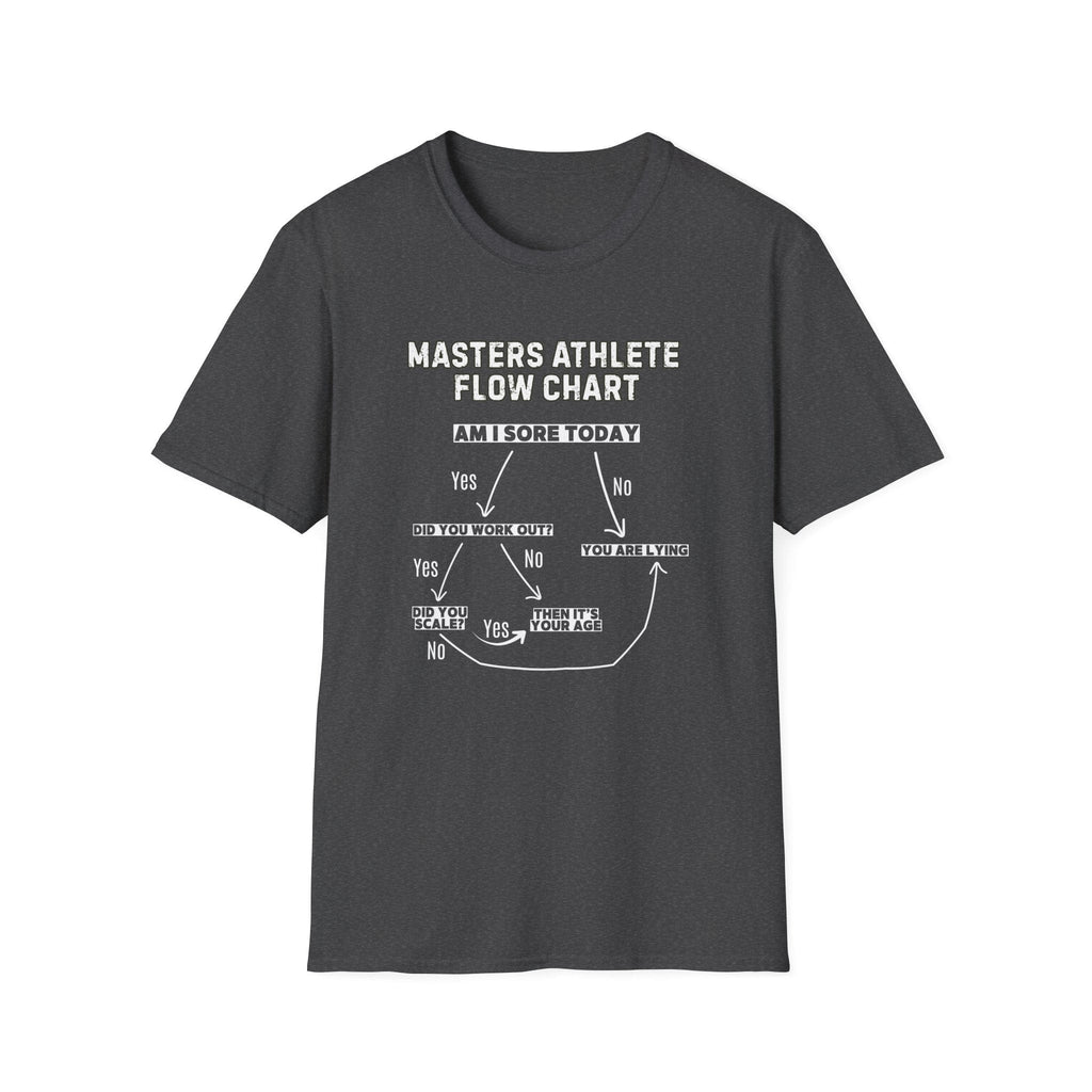 FLOW CHART SORE MASTERS ATHLETE T-SHIRT