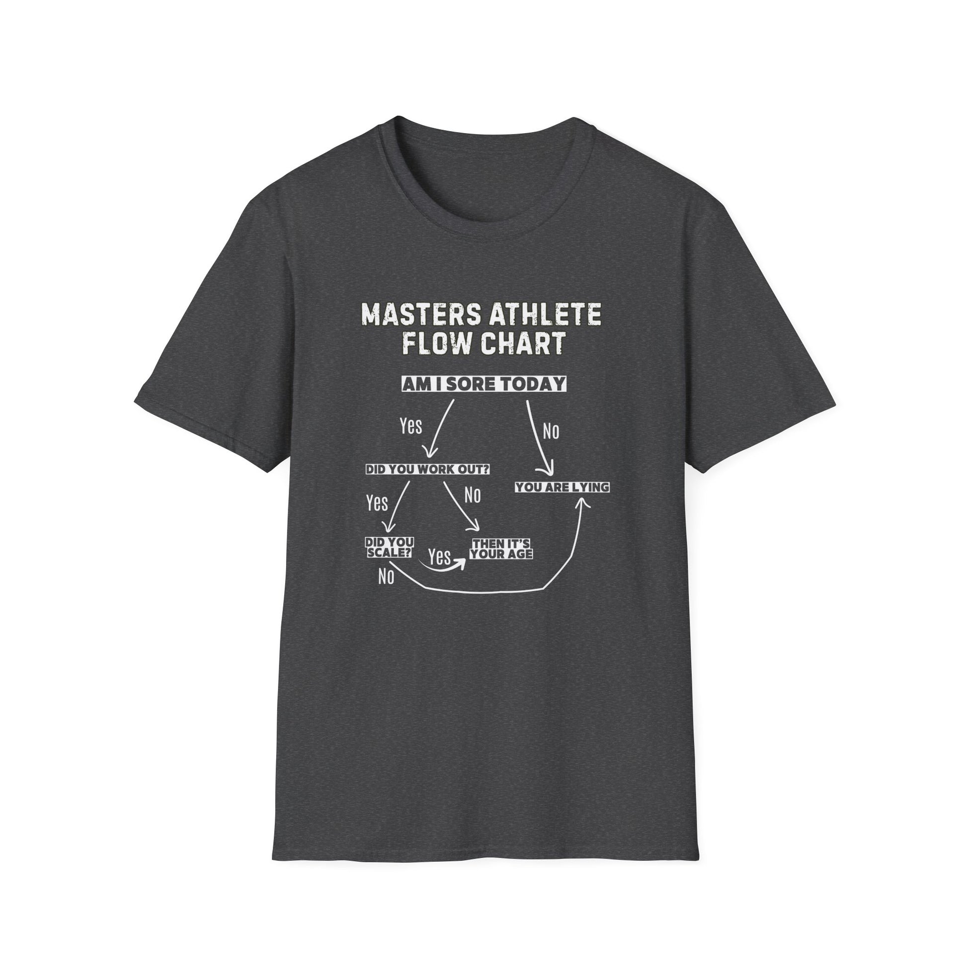FLOW CHART SORE MASTERS ATHLETE T-SHIRT