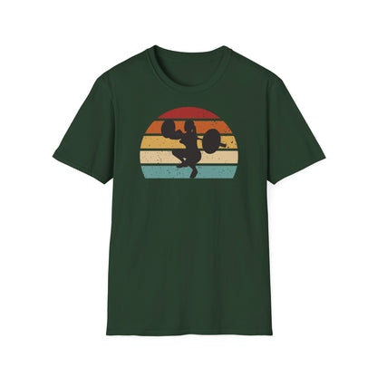RETRO FRONT SQUAT KVINNA T-SHIRT