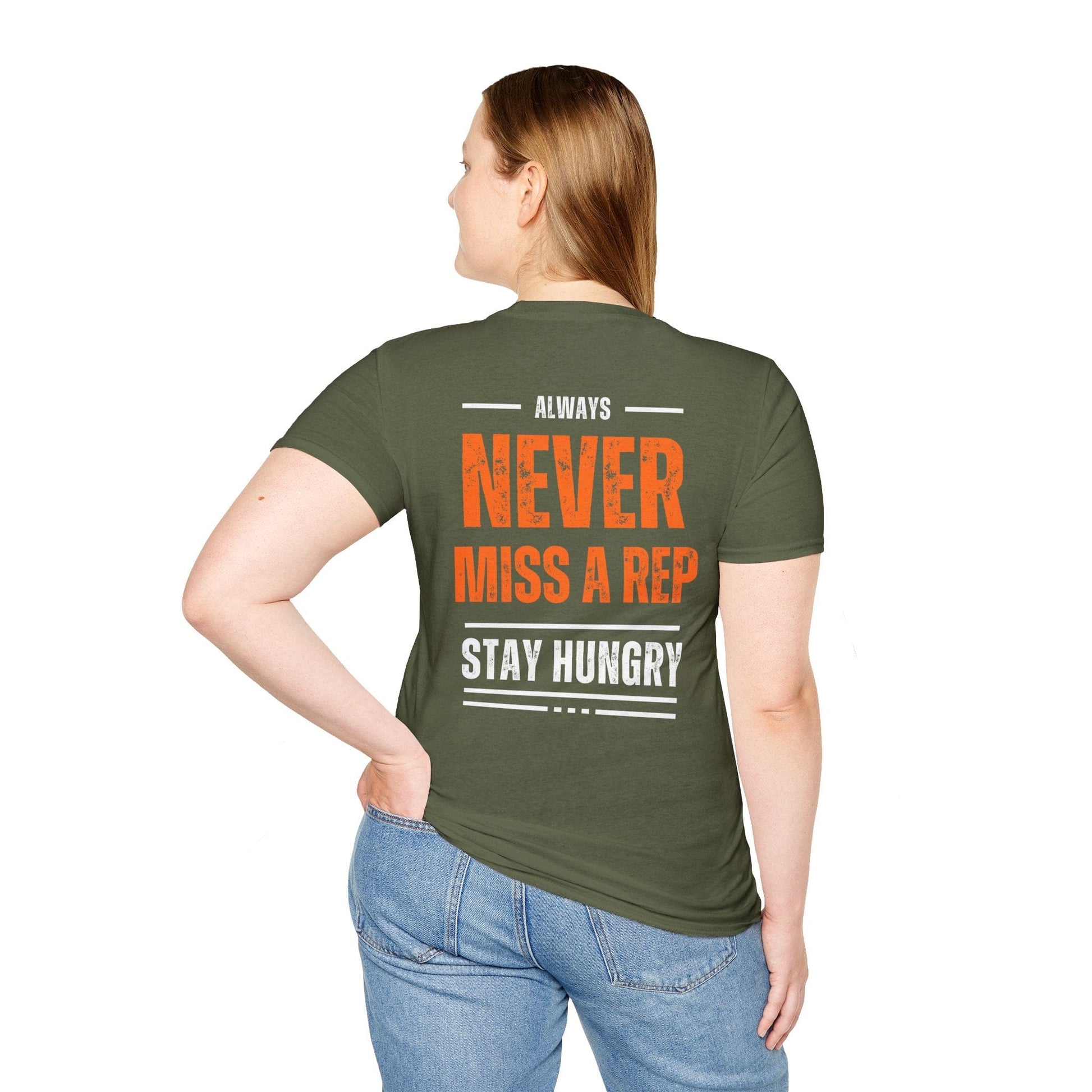 NEVER MISS A REP BACK T-SHIRT