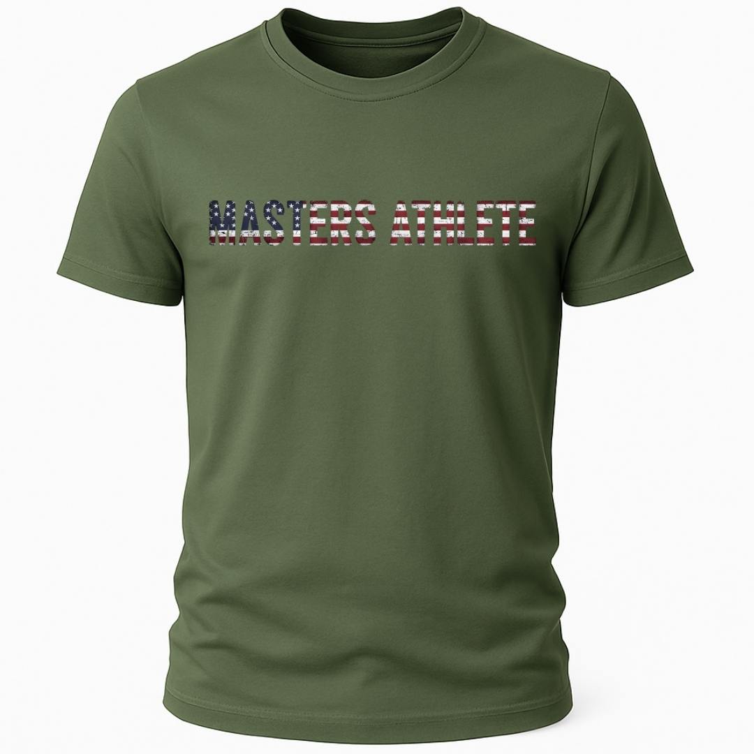 USA FLAG MASTERS ATHLETE T-SHIRT