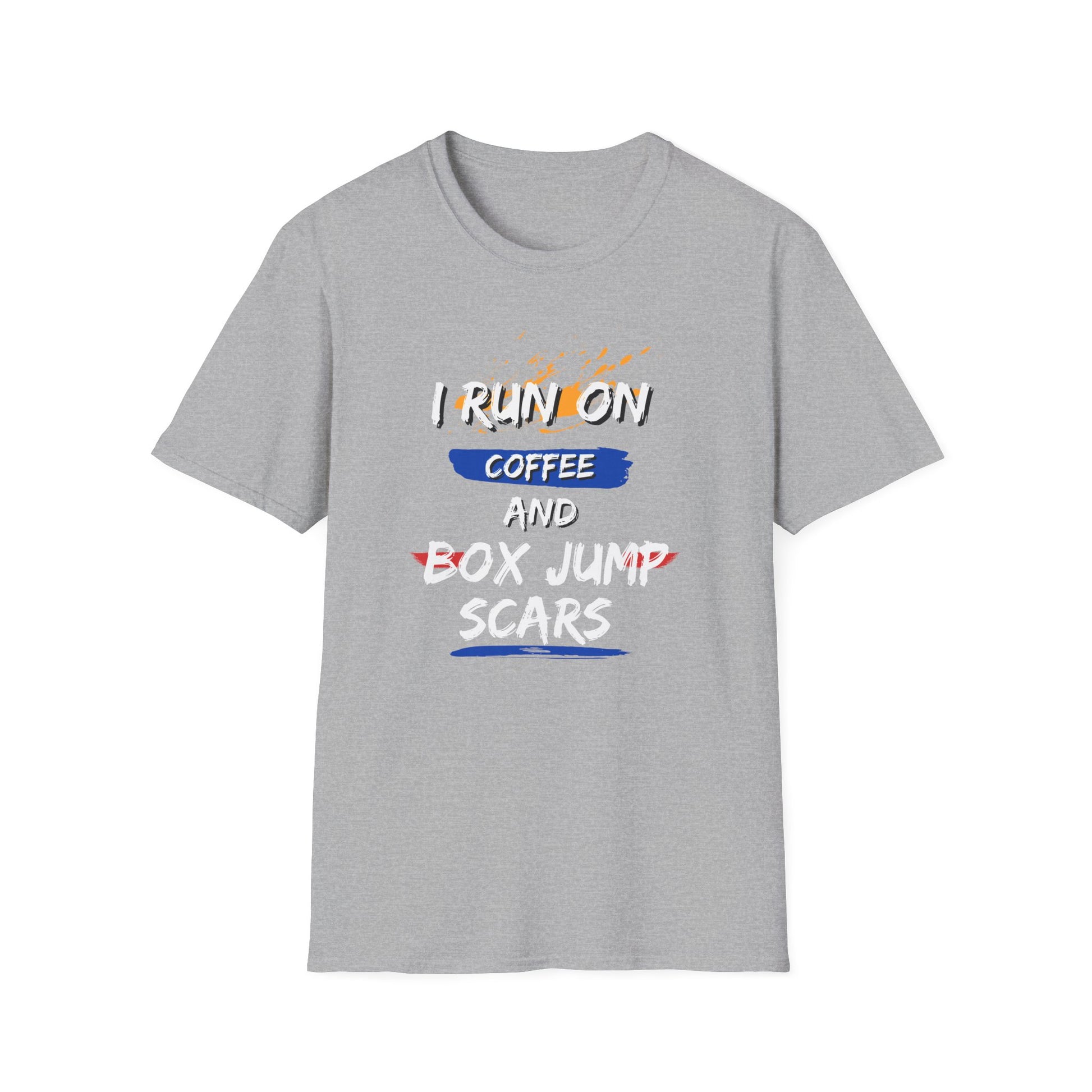 COFFEE AND BOX JUMP SCARS T-SHIRT