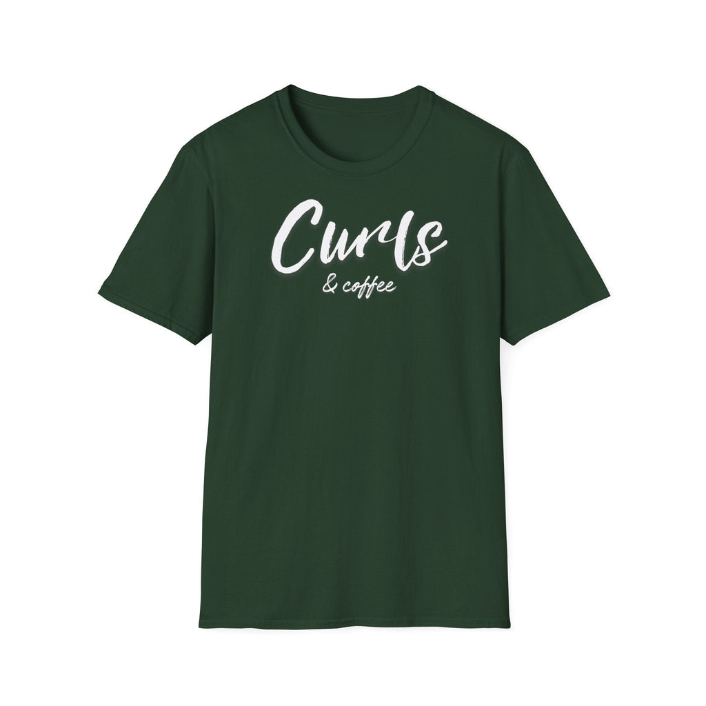 Curls &amp; coffee T-shirt