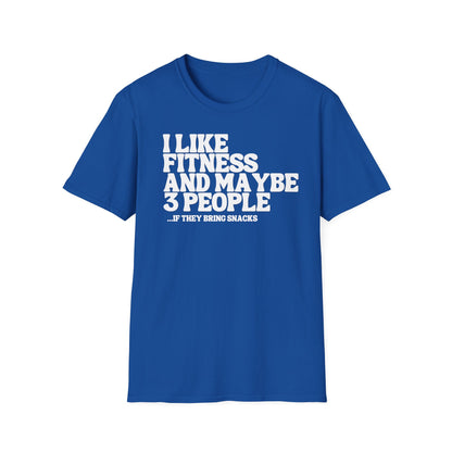 I LIKE FINESS AND SNACKS T-SHIRT