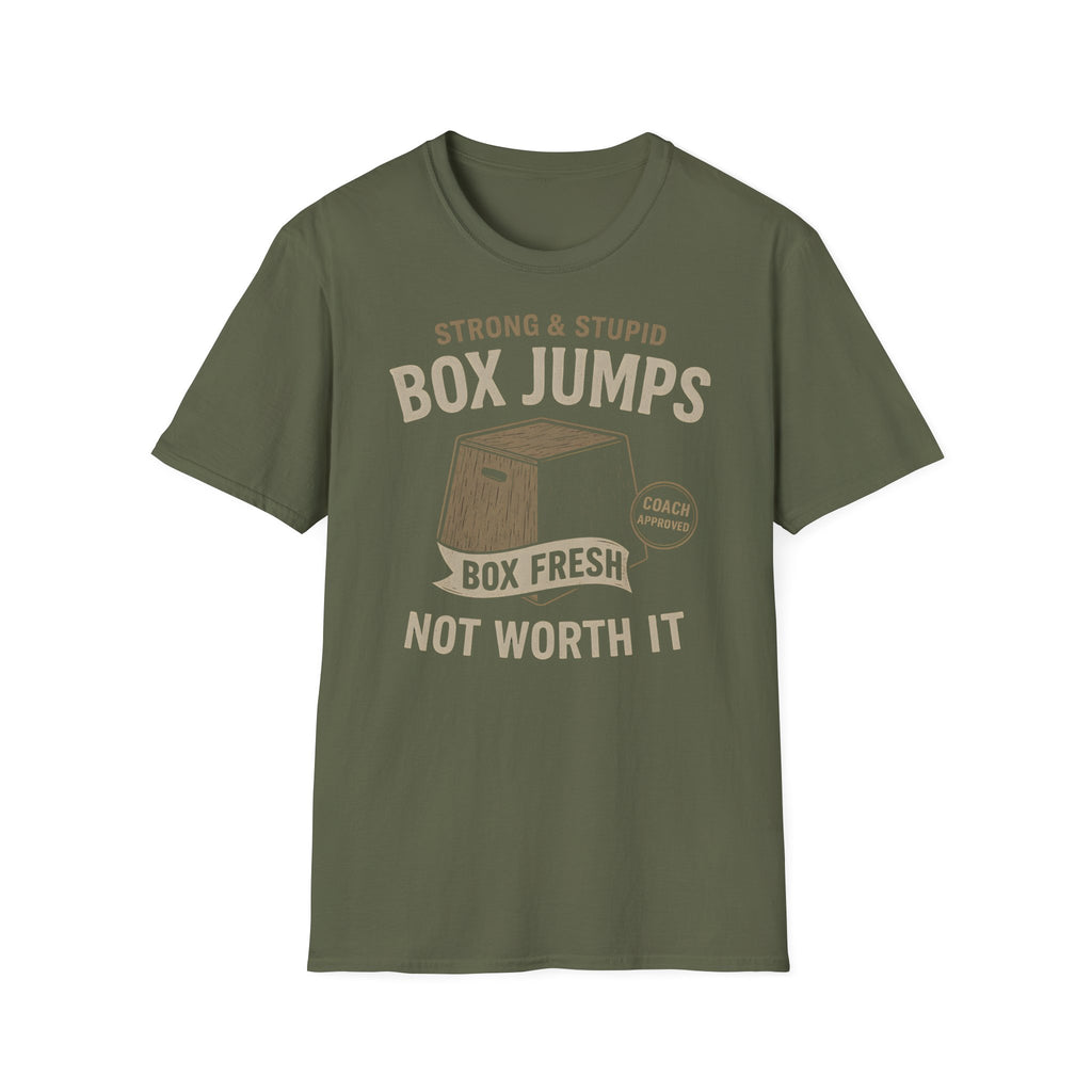 STRONG & STUPID BOX JUMPS T-SHIRT
