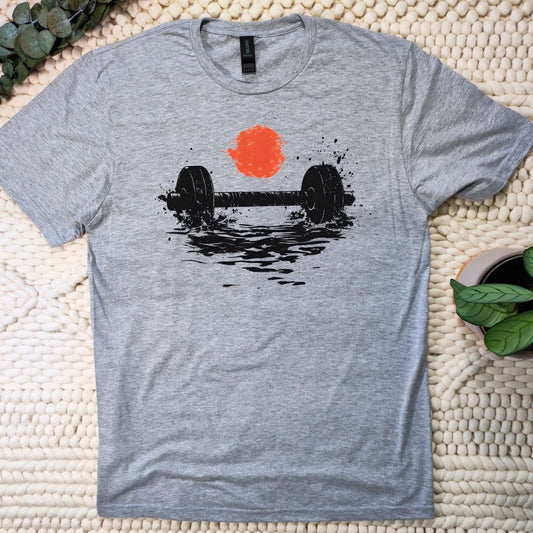 SUNSET BARBELL T-SHIRT