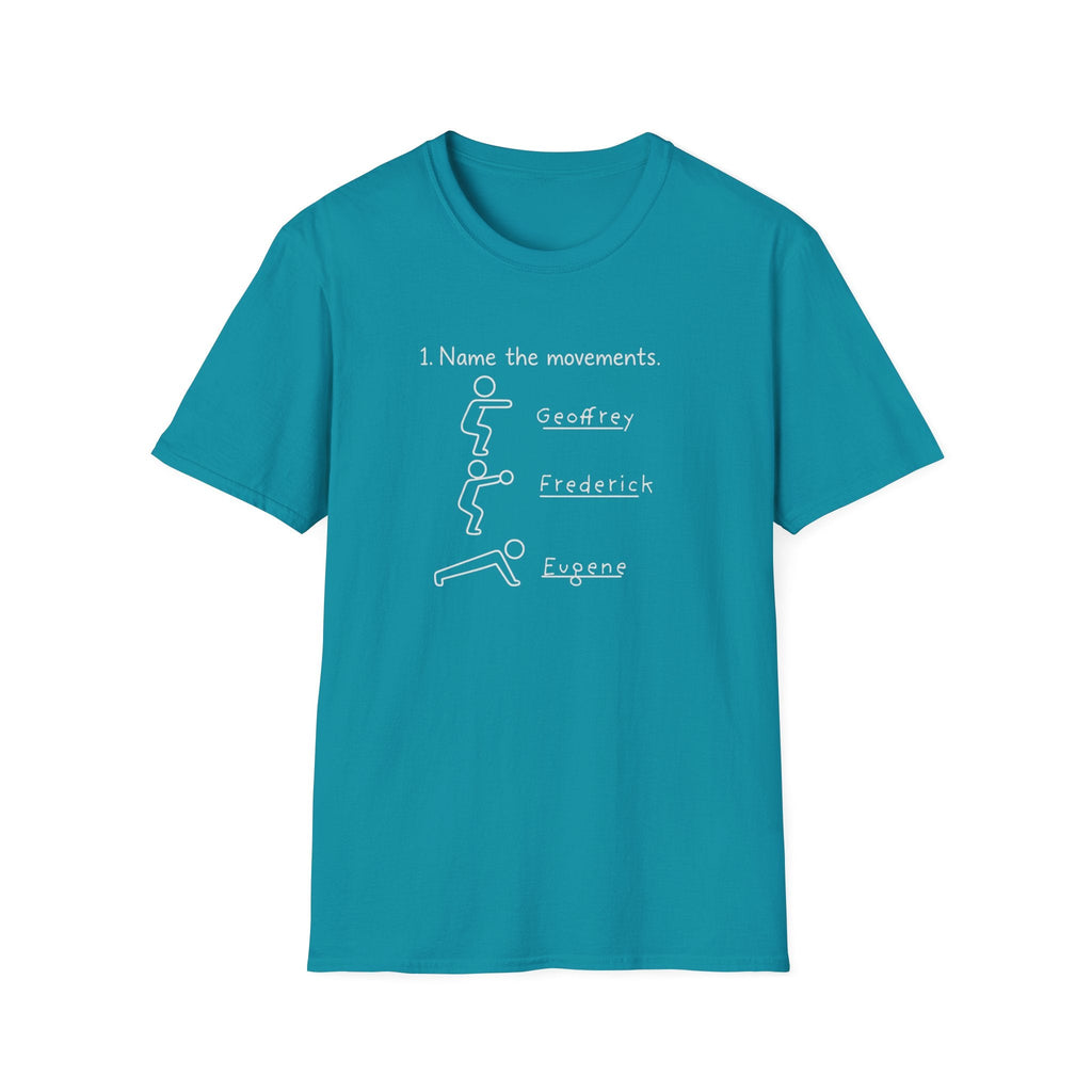 NAME THE MOVEMENTS T-SHIRT