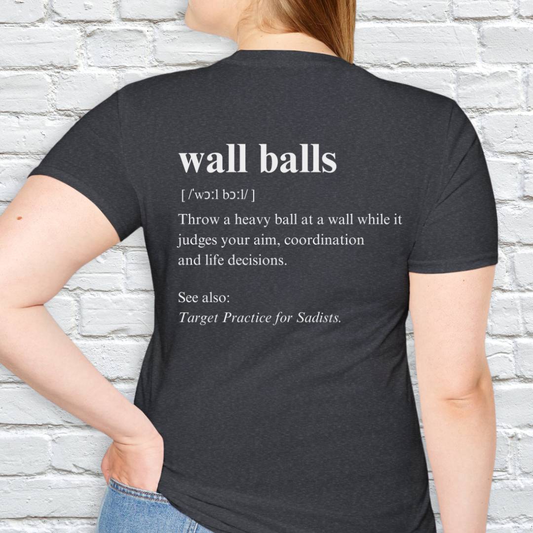WALL BALLS DEFINITION BACK T-SHIRT