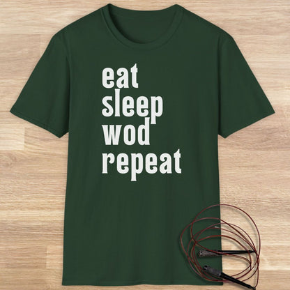EAT SLEEP WOD REPEAT T-SHIRT