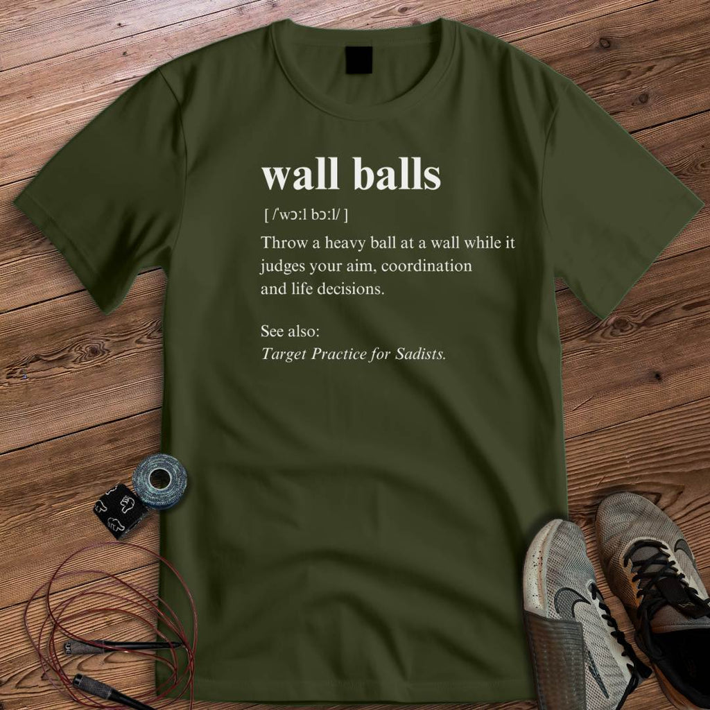 WALL BALLS DEFINITION T-SHIRT