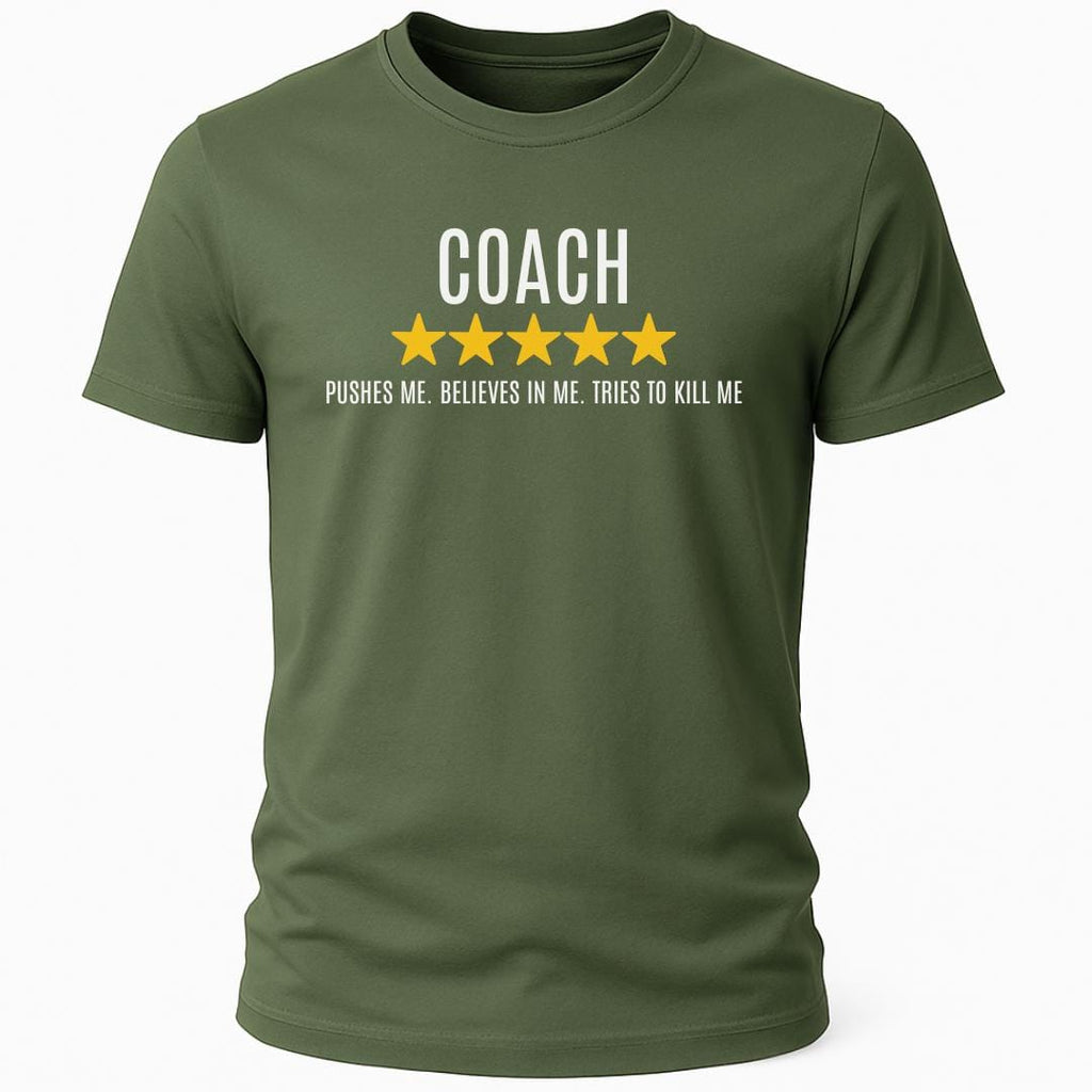 COACH PUSHES ME REVIEW T-SHIRT