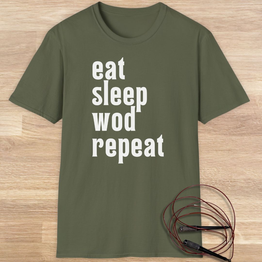 EAT SLEEP WOD REPEAT T-SHIRT
