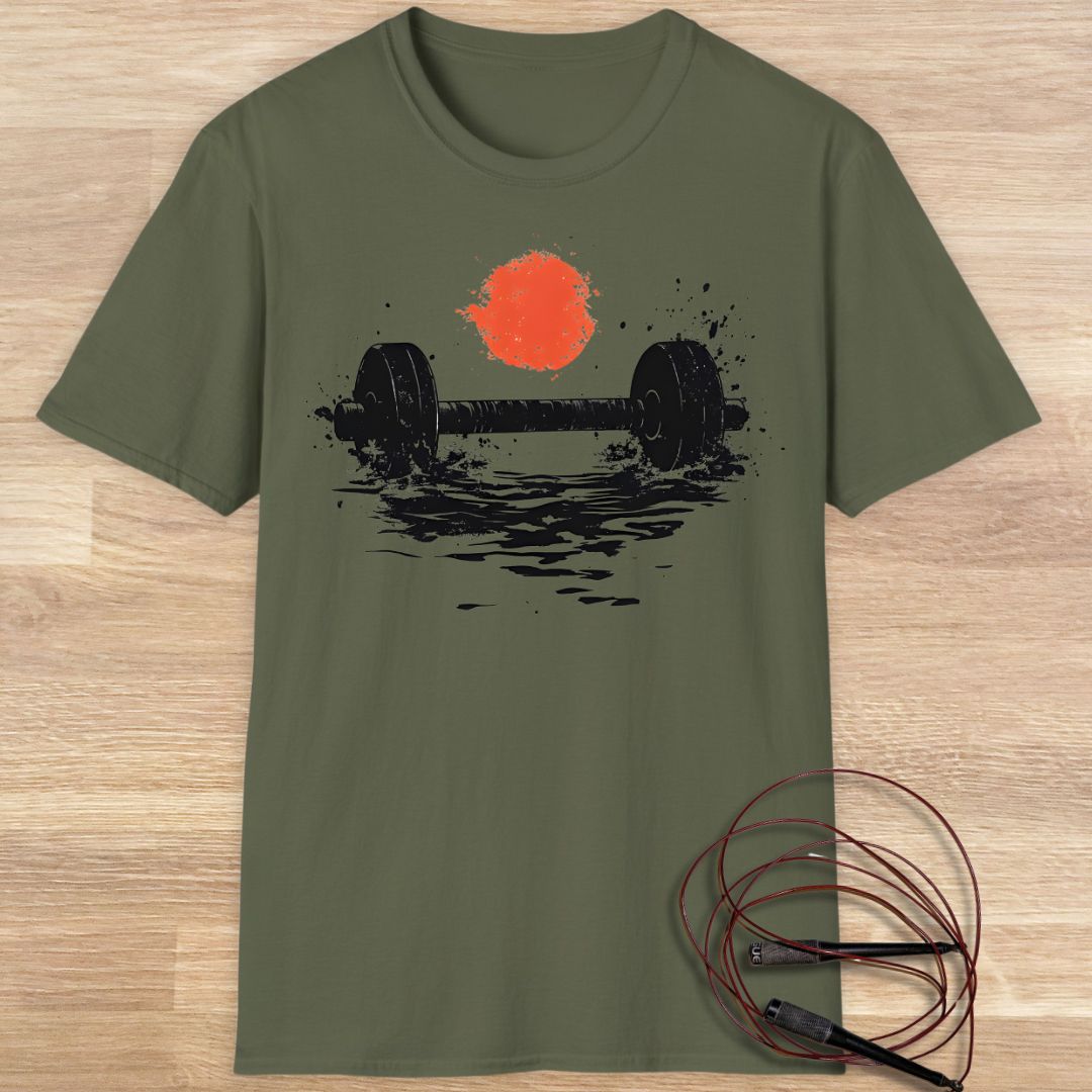 SUNSET BARBELL T-SHIRT